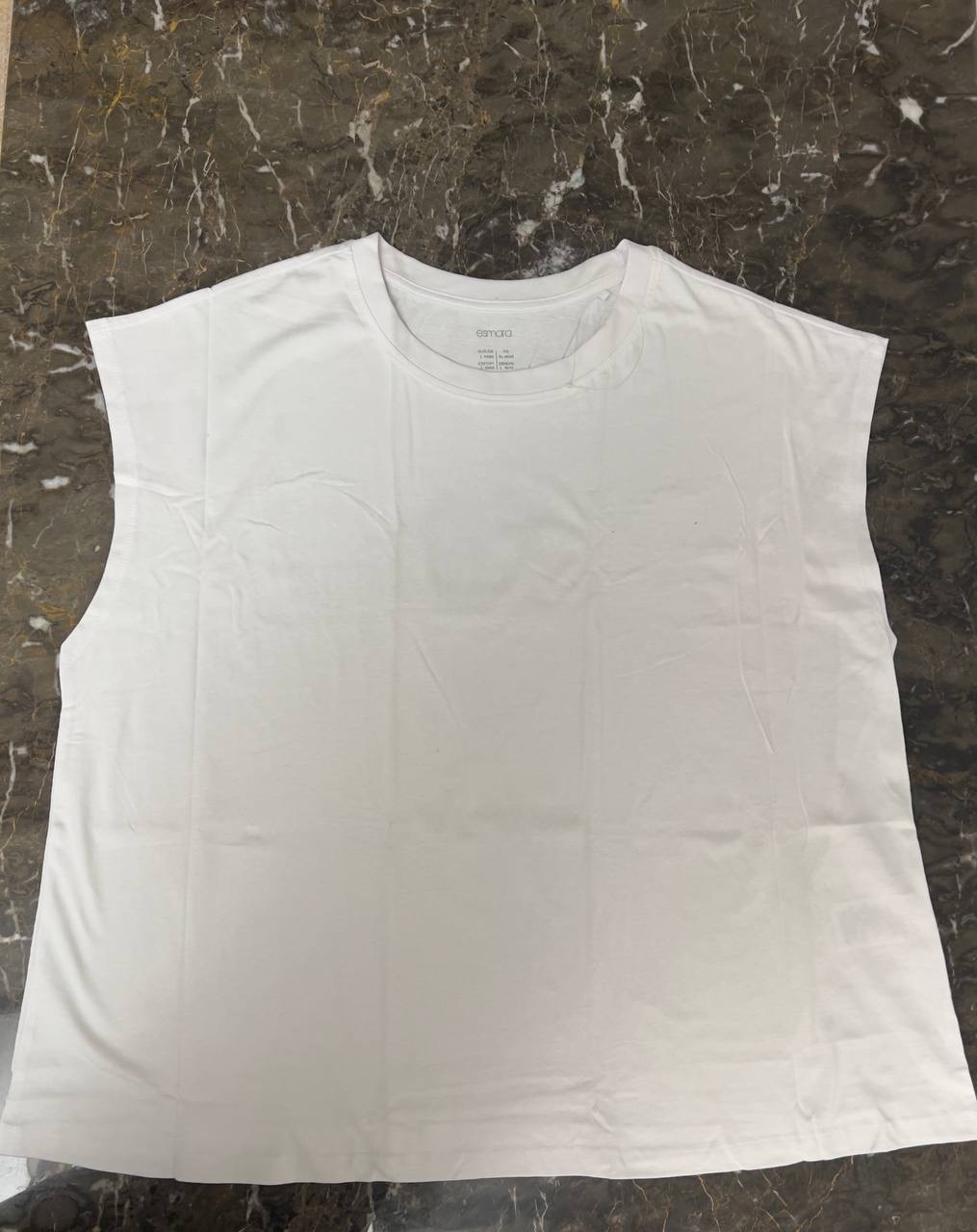 تیشرت ساده سفید برند esmara سایز XL