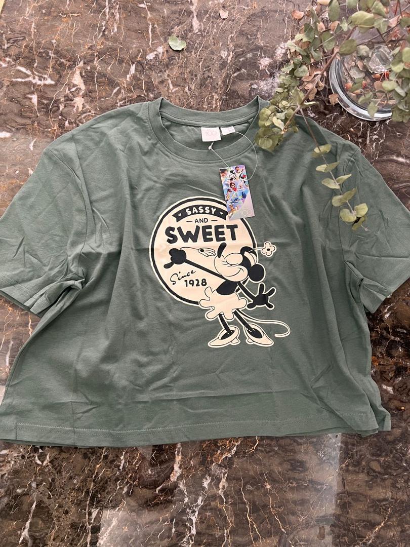 کراپ تیشرت زنانه برند Disney سایز L